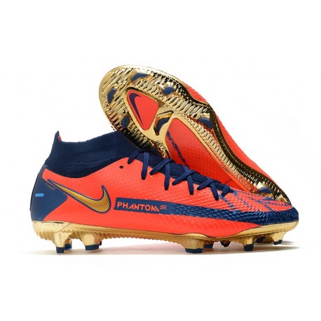 Nike Phantom GT Elite DF FG Arancio Oro Blu