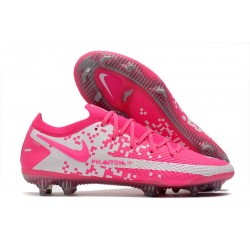 Scarpa Calcio Nike Phantom GT Elite FG Rosa Bianco