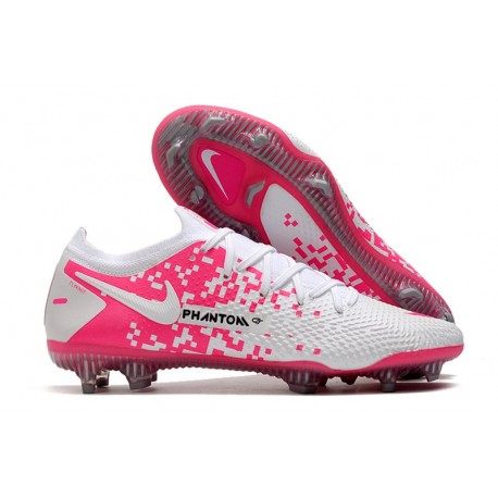 Scarpa Calcio Nike Phantom GT Elite FG Bianco Rosa