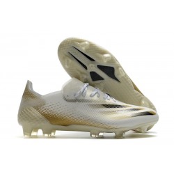 Scarpa adidas X Ghosted.1 FG Bianco Oro Metallico Melange Nero Core