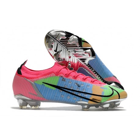 Nike Mercurial Vapor 14 Elite FG Scarpa Blu Rosa Verde