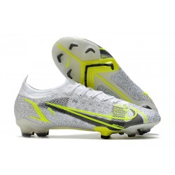 Nike Mercurial Vapor 14 Elite FG Scarpa Bianco Nero Metallic Argento Volt