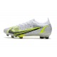 Nike Mercurial Vapor 14 Elite FG Bianco Nero Metallic Argento Volt