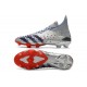 adidas Scarpe Predator Freak+ FG Argento Metallico Nero Core Scarlatto