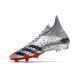 adidas Scarpe Predator Freak+ FG Argento Metallico Nero Core Scarlatto