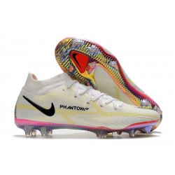 Nike Phantom GT II Elite DF FG Bianco Nero Cremisi Vivace Rosa Blast