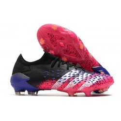 Scarpe adidas Predator Freak.1 Low FG Nero Core Bianco Rosa Shock