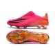 adidas Scarpe X Ghosted+ FG Rosa Shock Nero Core Arancione Acceso