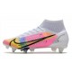 Nike Mercurial Superfly 8 Elite SG-PRO Anti Clog Bianco Nero Rosa