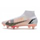 Nike Mercurial Superfly 8 Elite SG-PRO Anti Clog Bianco Nero Cremisi Vivace Rosa Blast