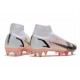 Nike Mercurial Superfly 8 Elite SG-PRO Anti Clog Bianco Nero Cremisi Vivace Rosa Blast