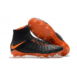 Scarpe Da Calcio Uomo - Nike Hypervenom Phantom III DF FG Arancione Nero