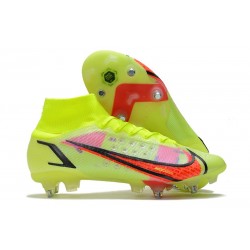 Nike Mercurial Superfly 8 Elite SG-PRO Anti Clog Volt Cremisi Vivace Nero