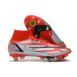 Nike Mercurial Superfly 8 Elite SG-PRO Anti Clog Rosso Cile Nero Ghost Arancione Total