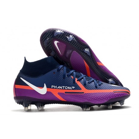 Nike Phantom GT II Elite DF FG College Navy Bianco Viola Vivido