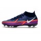 Nike Phantom GT II Elite DF FG College Navy Bianco Viola Vivido