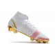 Nike Mercurial Superfly VIII Elite FG Bianco Rosa Oro