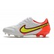 Nuovo Nike Tiempo Legend IX Elite FG Bianco Volt Cremisi Vivace