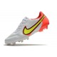 Nuovo Nike Tiempo Legend IX Elite FG Bianco Volt Cremisi Vivace