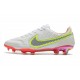 Nuovo Nike Tiempo Legend IX Elite FG Bianco Rosso Rosa