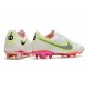 Nuovo Nike Tiempo Legend IX Elite FG Bianco Rosso Rosa