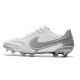 Nuovo Nike Tiempo Legend IX Elite FG Bianco Grigio