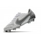 Nuovo Nike Tiempo Legend IX Elite FG Bianco Grigio