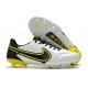  Nike Tiempo Legend IX Elite FG Bianco Fumo Scuro Grigio Nero Giallo