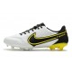  Nike Tiempo Legend IX Elite FG Bianco Fumo Scuro Grigio Nero Giallo