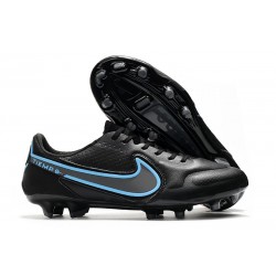 Nuovo Nike Tiempo Legend IX Elite FG Nero Grigio Ferro