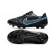 Nuovo Nike Tiempo Legend IX Elite FG Nero Grigio Ferro