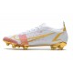 Nike Mercurial Vapor 14 Elite FG Scarpa Vit Röd Guld