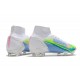 Nike Mercurial Superfly VIII Elite FG Bianco Blu