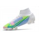 Nike Mercurial Superfly VIII Elite FG Bianco Blu