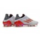 Scarpa Calcio adidas X Speedflow+ FG Bianco Ferro Metallizzato Rosso Solare