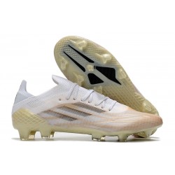 adidas X Speedflow.1 FG Scarpe Bianco Nero Core Oro Metallico Melange