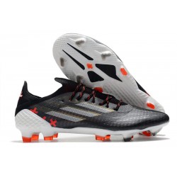 adidas X Speedflow.1 FG Nuovo Scarpe Nero Core Bianco Rosso Vivido