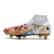 Nike Mercurial Superfly 8 Elite SG-PRO Anti Clog Bianco Rosso Oro