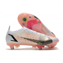 Nike Mercurial Vapor XIV Elite SG Pro Bianco Nero Cremisi Vivace Rosa Blast