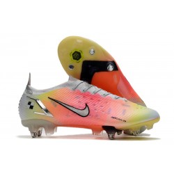 Nike Mercurial Vapor XIV Elite SG Pro Bianco Argento Metallico Platino Puro