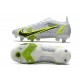 Nike Mercurial Vapor XIV Elite SG Pro Bianco Nero Metallic Argento Volt