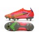 Nike Mercurial Vapor XIV Elite SG Pro Cremisi Vivace Argento Metallico