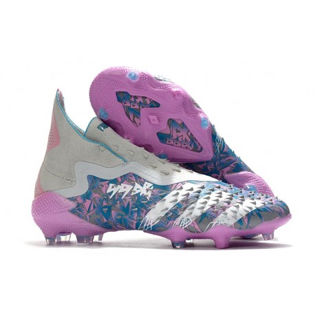 adidas Scarpe Predator Freak+ FG Grigio Rosa Blu