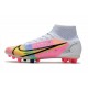 Nike Mercurial Superfly VIII Elite AG Bianco Rosa Nero