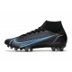 Nike Mercurial Superfly VIII Elite AG Nero Grigio Ferro