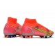 Nike Mercurial Superfly VIII Elite AG Cremisi Vivace Argento Metallico