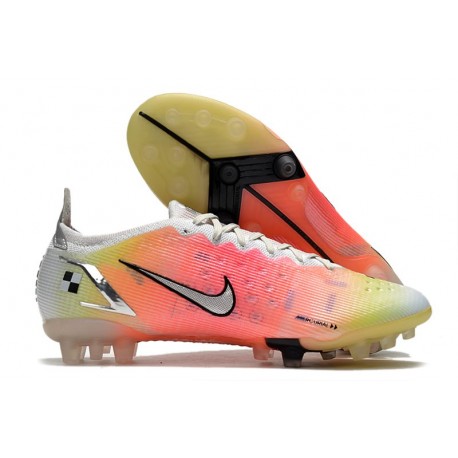 Nike Mercurial Vapor XIV Elite AG Bianco Argento Metallico Platino Puro