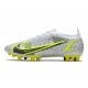 Nike Mercurial Vapor XIV Elite AG Bianco Nero Metallic Argento Volt