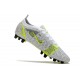 Nike Mercurial Vapor XIV Elite AG Bianco Nero Metallic Argento Volt