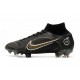 Nike Mercurial Superfly 8 Elite FG Nero Oro Metallico Argento Metallico